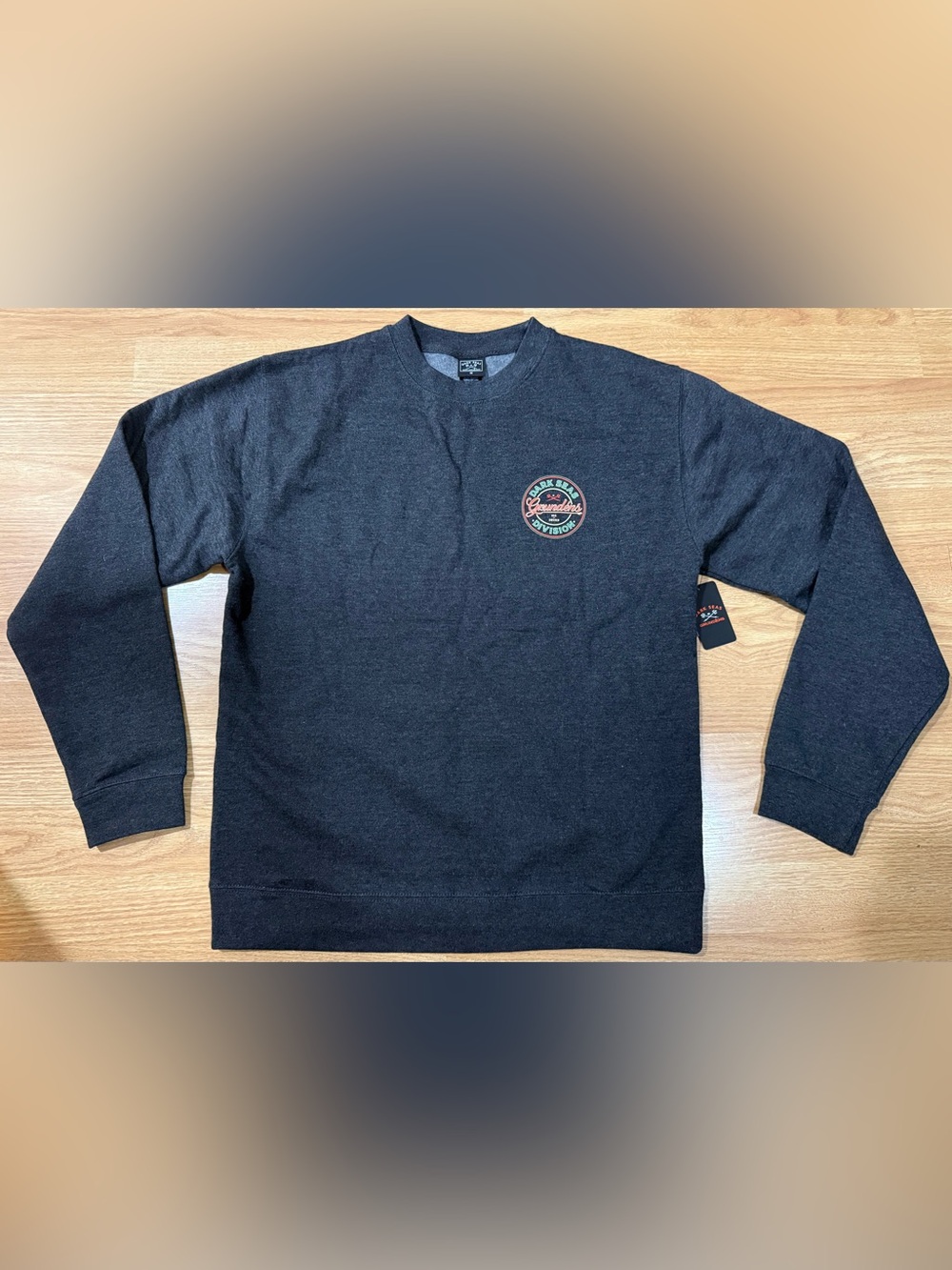 Grundens X Dark Seas Charcoal Graphic Crewneck - Mens M - NWT